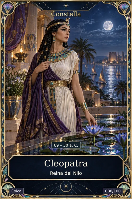 Carta Cleopatra, Reina del Nilo, rareza Épica
