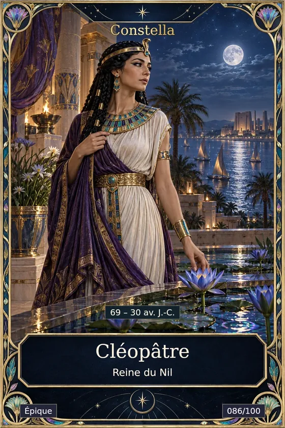 Carte Cléopâtre, Reine du Nil, rareté Épique