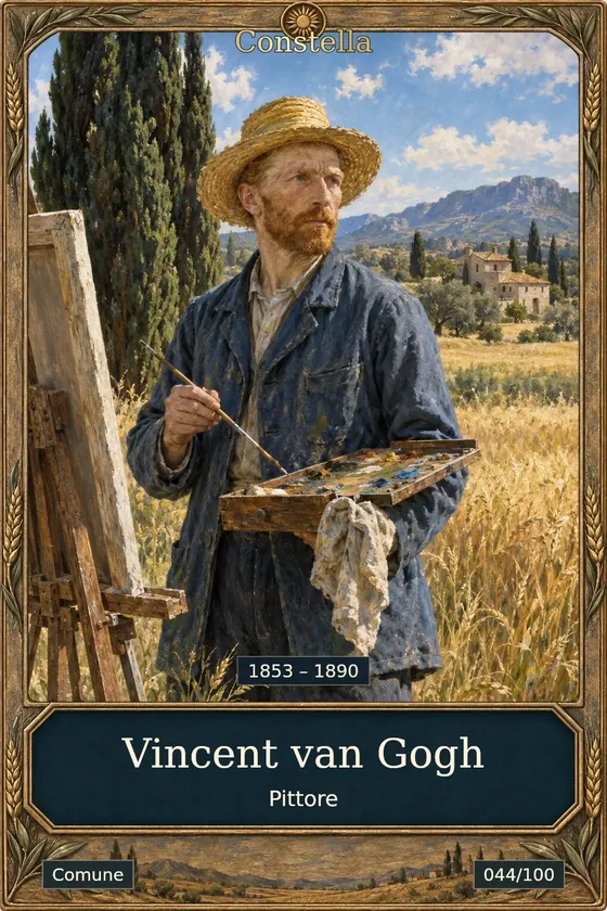Carta Vincent van Gogh, Pittore, rarità Comune